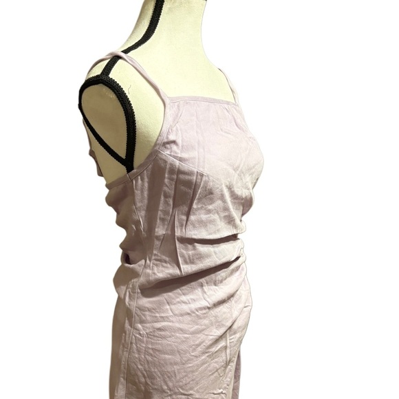 Monrow Light Pink Gathered Midi Dress - Picture 3 of 9